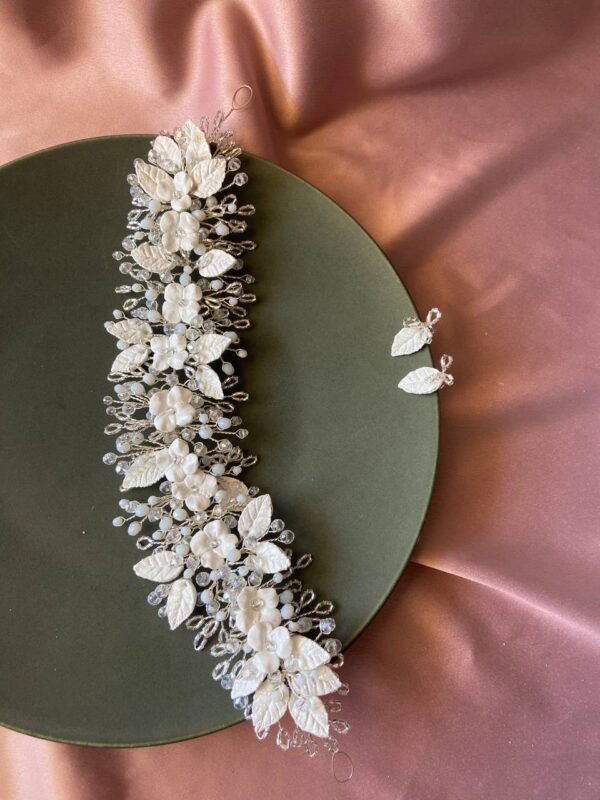 floral wedding Headpiece - Image 3