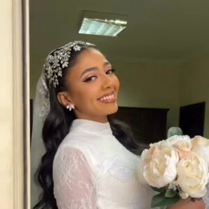 crystals wedding Headpiece