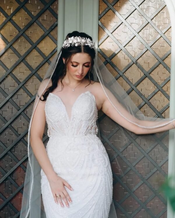 floral wedding Headpiece - Image 2