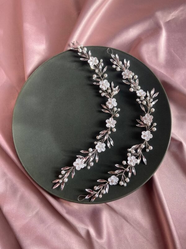 Sarah floral wedding headpiece