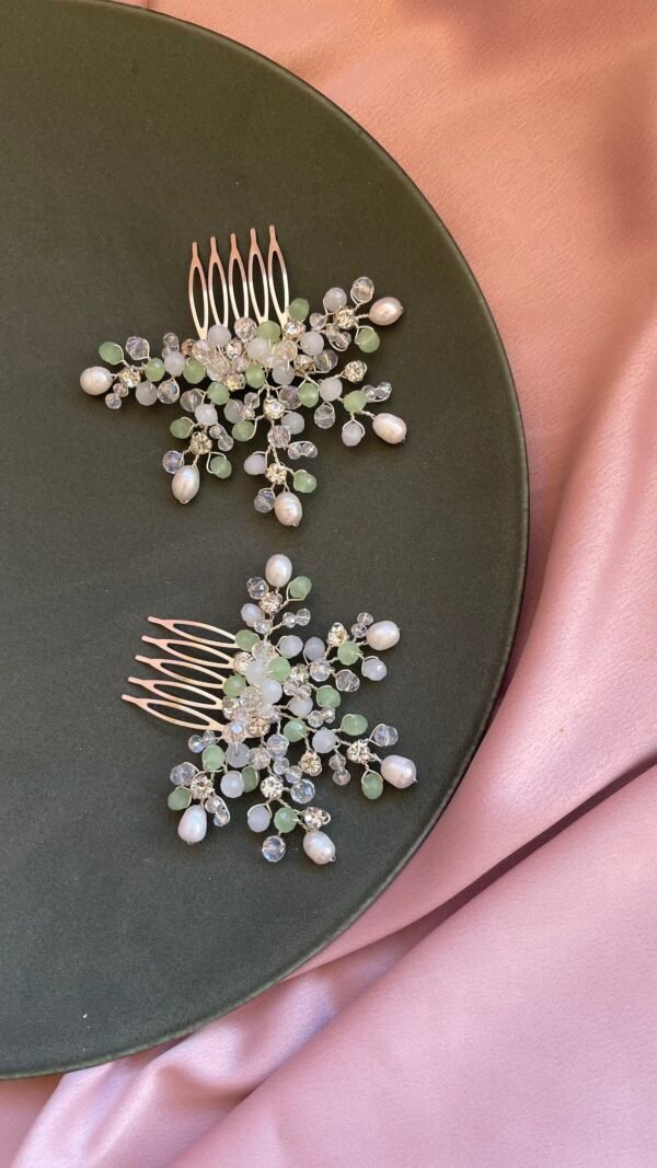 Pearl radiance wedding headpiece. - Image 2