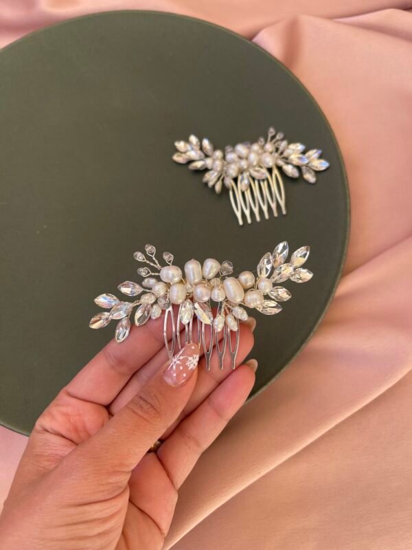 Pearl glow wedding headpiece. - Image 2