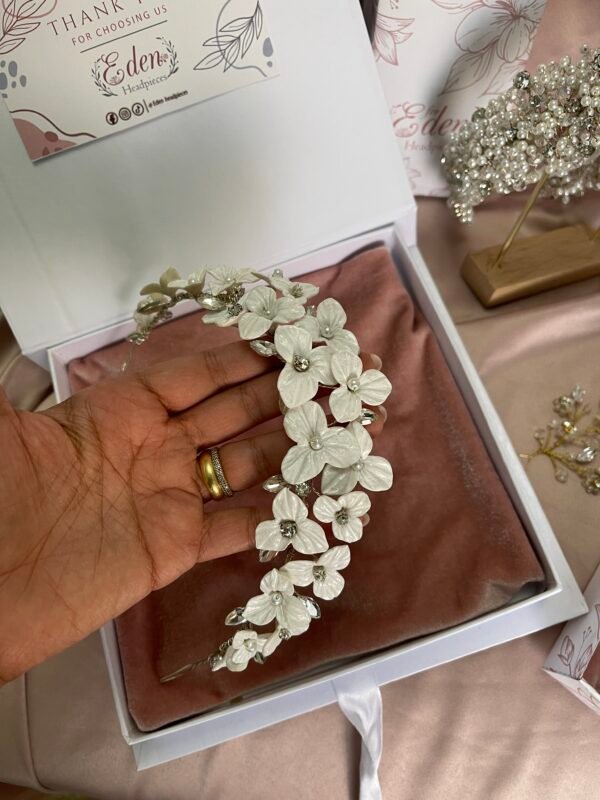 Tri Floral Bridal crown - Image 2