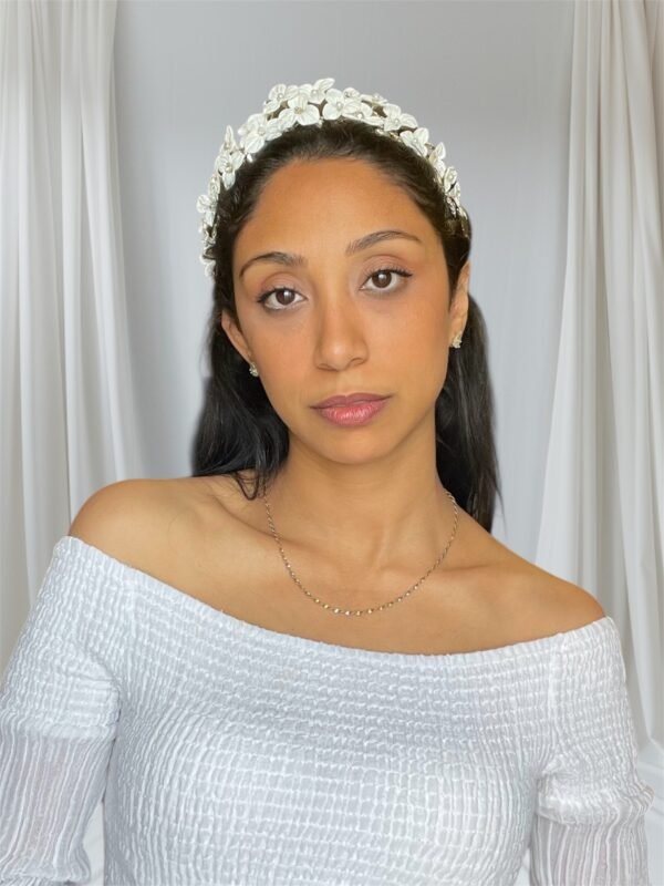 Tri Floral Bridal crown - Image 3