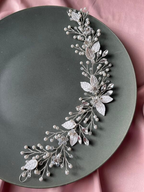 Floral bridal headpiece - Image 3