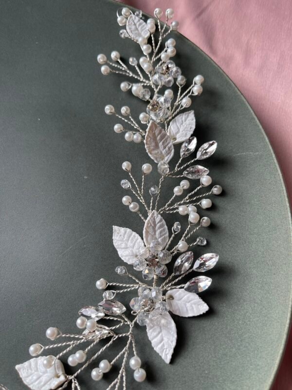 Floral bridal headpiece - Image 4