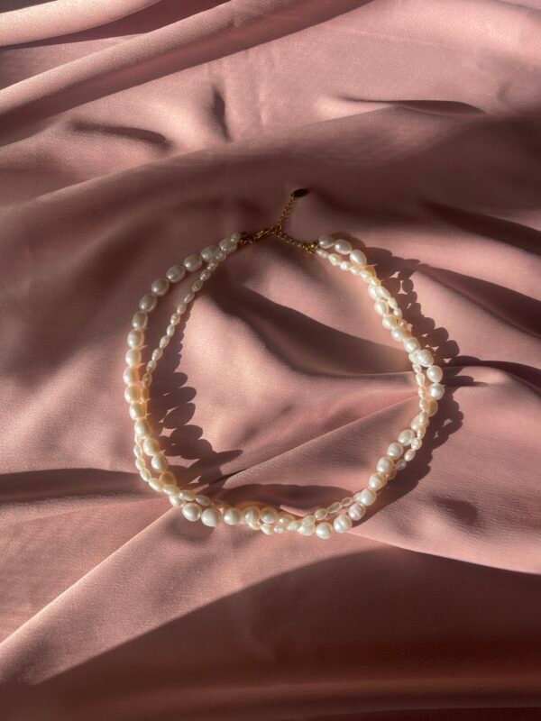Double-layer Pearl necklace. - Image 3