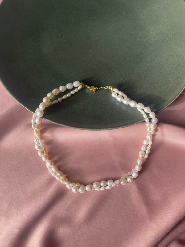 Double-layer Pearl necklace. - Image 2